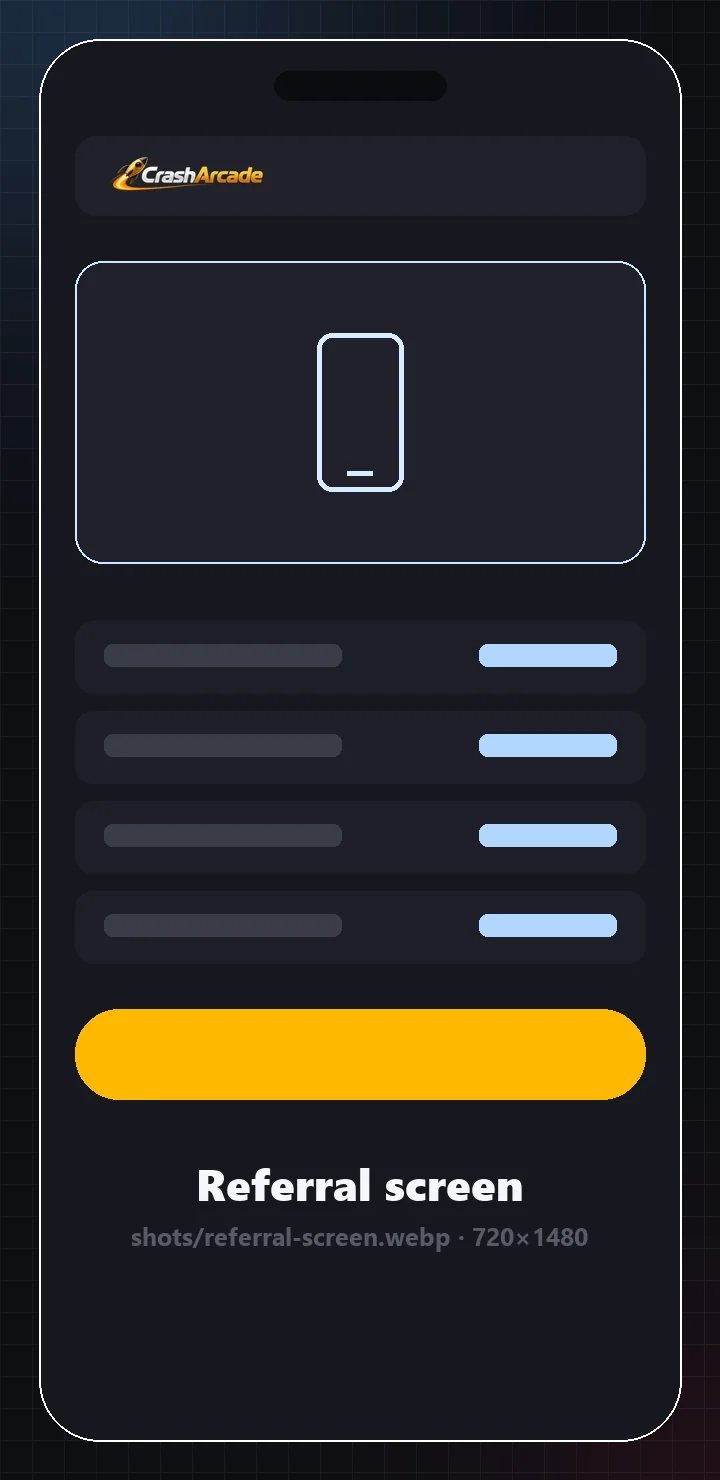Refer a friend screen with a referral code