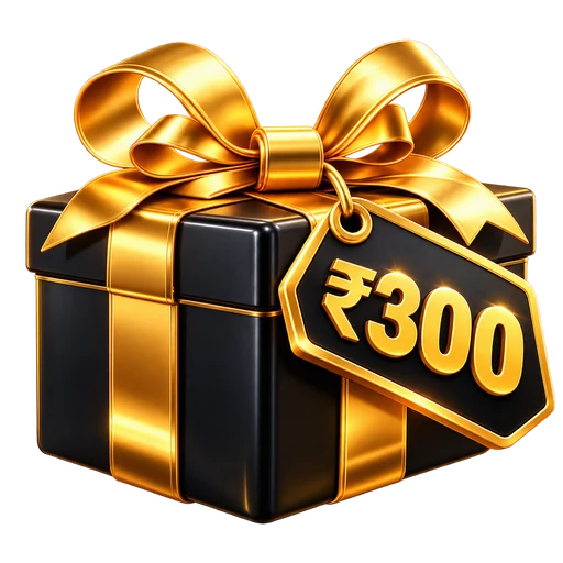 ₹300 free signup bonus tile